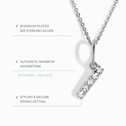 Collier Pierre de Lune - Alphabet