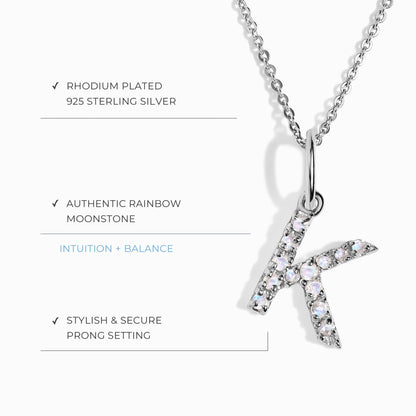 Collier Pierre de Lune - Alphabet