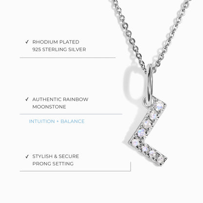 Collier Pierre de Lune - Alphabet