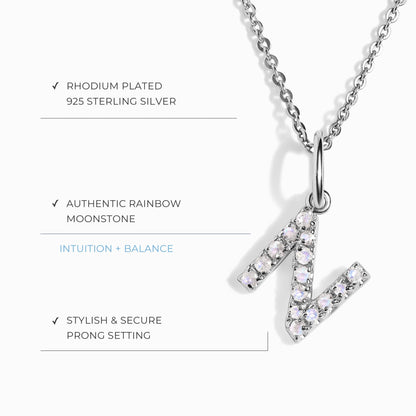 Collier Pierre de Lune - Alphabet