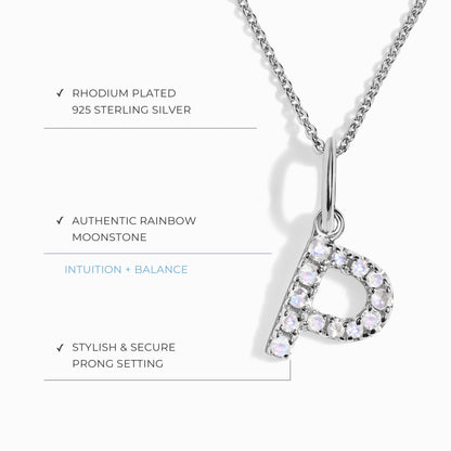Collier Pierre de Lune - Alphabet