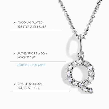 Collier Pierre de Lune - Alphabet