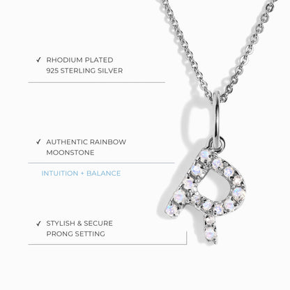 Collier Pierre de Lune - Alphabet