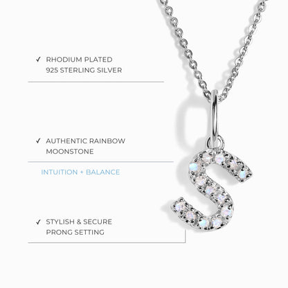 Collier Pierre de Lune - Alphabet