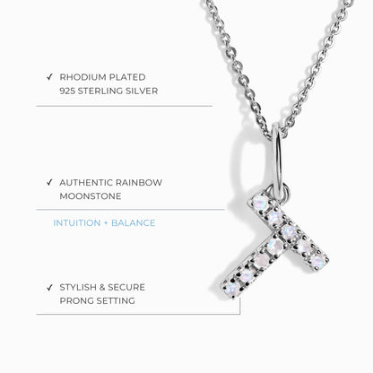 Collier Pierre de Lune - Alphabet