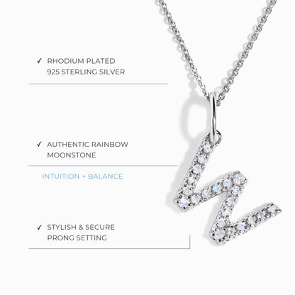 Collier Pierre de Lune - Alphabet