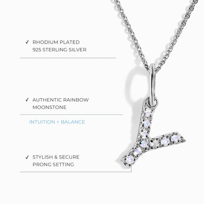 Collier Pierre de Lune - Alphabet