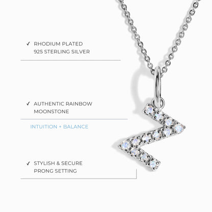 Collier Pierre de Lune - Alphabet