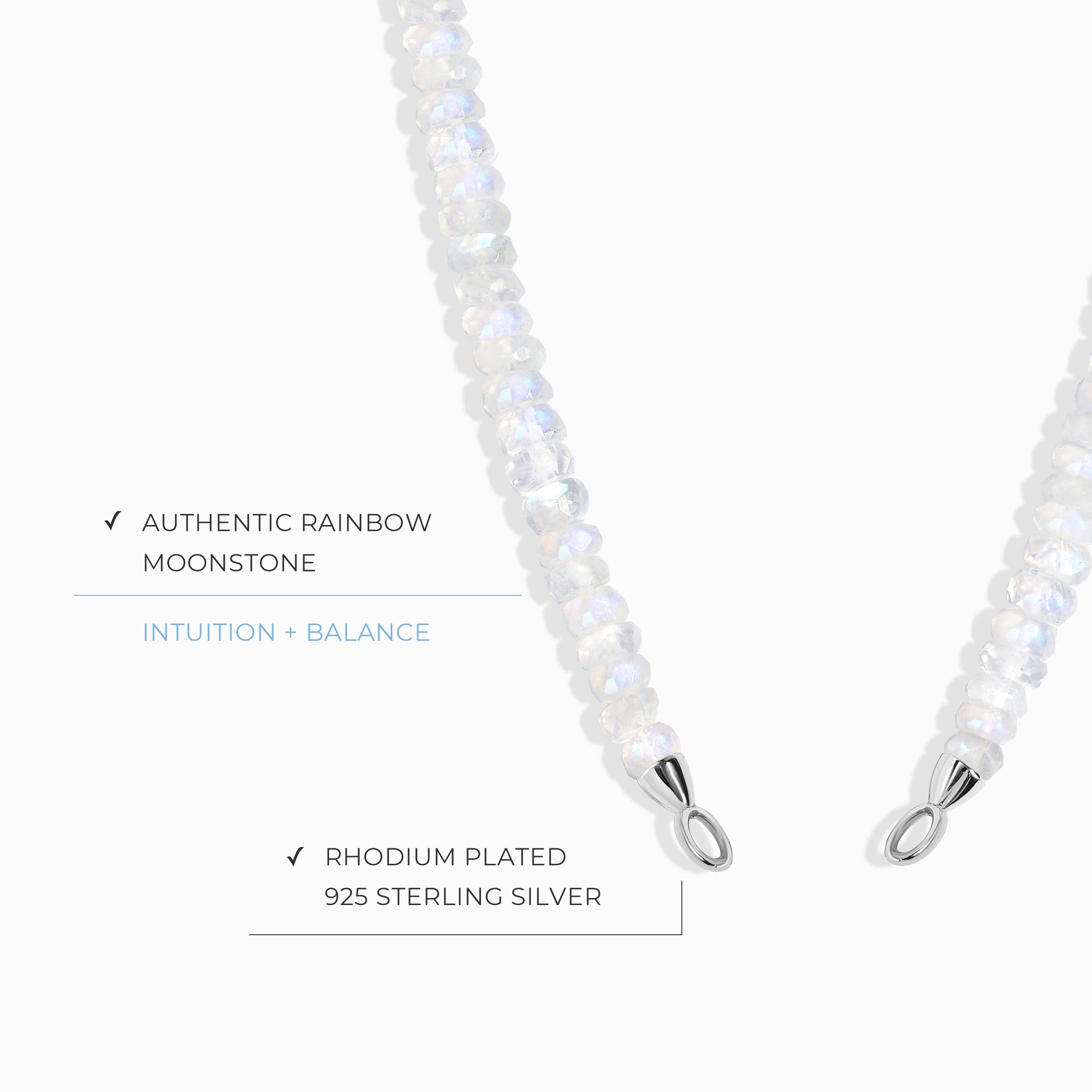 Moonstone Beads Chain - Ready To Lock