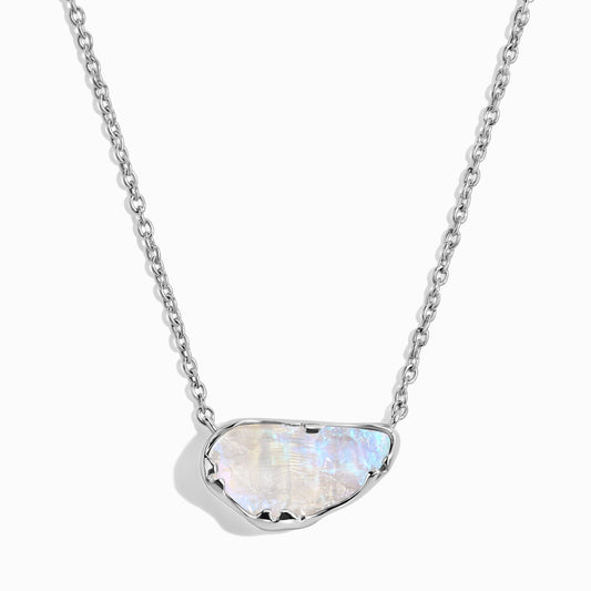 Collier en cristal brut - Pierre de lune sacrée