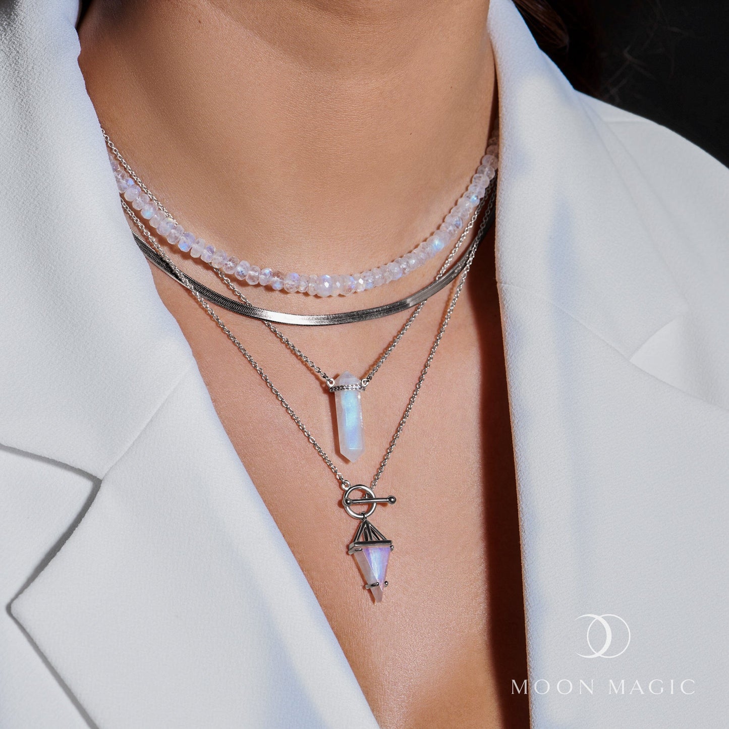 Collier en pierre de lune - Heroine T Lock