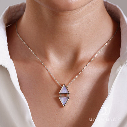 Collier en pierre de lune - Trinitwin