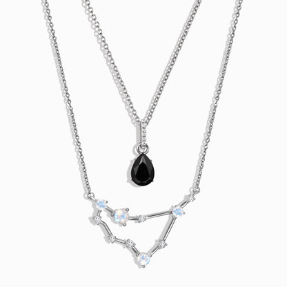 Constellation du Capricorne et onyx noir