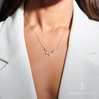 Collier et boucles d'oreilles constellation du zodiaque Balance