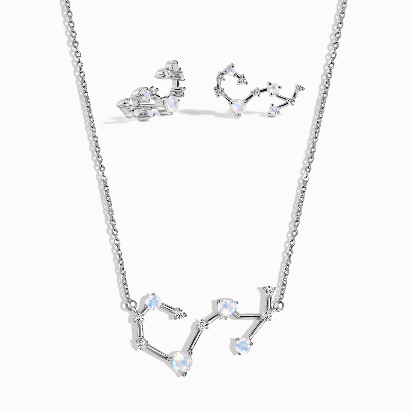 Collier et boucles d'oreilles constellation du zodiaque Scorpion