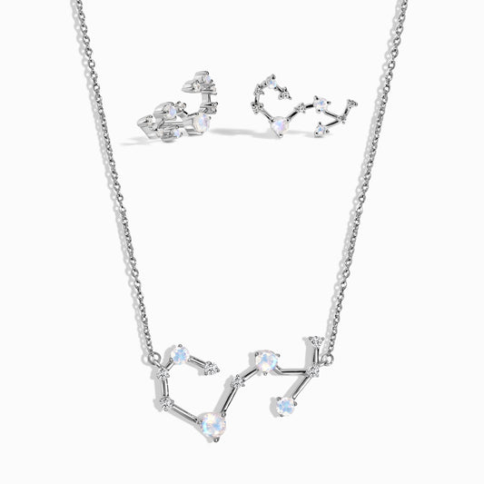 Collier et boucles d'oreilles constellation du zodiaque Scorpion