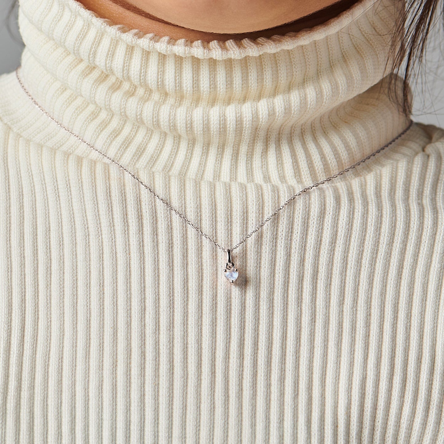 Pendentif Pierre de Lune - Amour