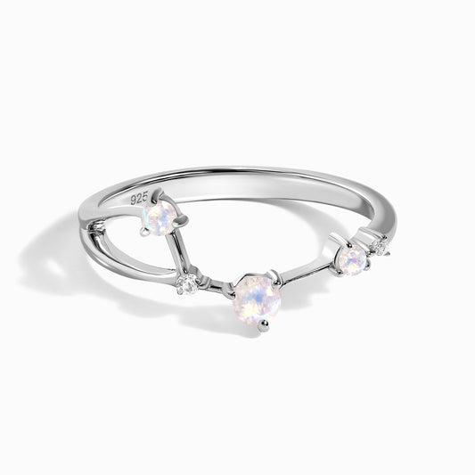 Bague en pierre de lune - Constellation du Bélier