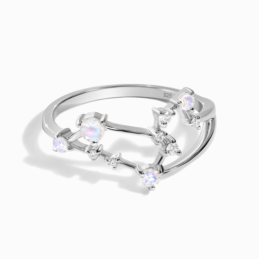 Bague en pierre de lune - Constellation du Lion