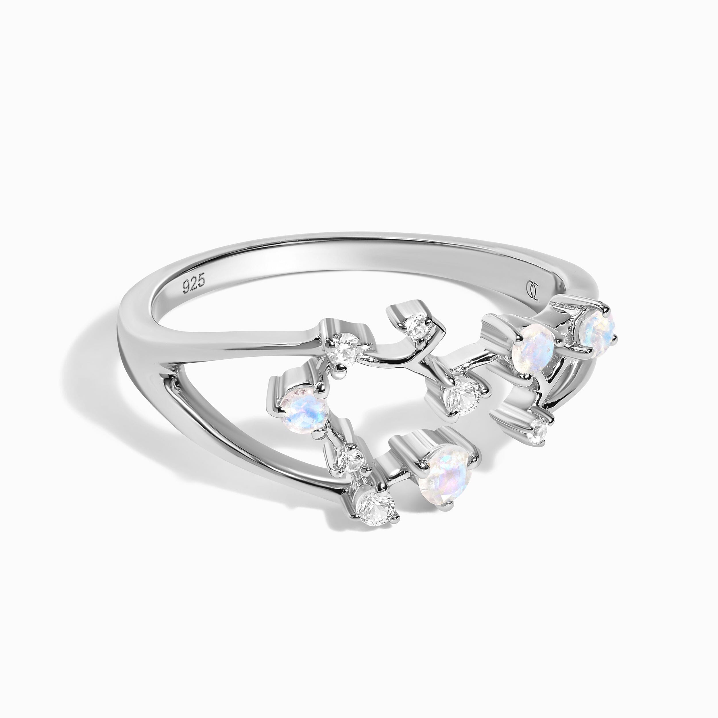 Moonstone Ring - Sagittarius Zodiac Constellation