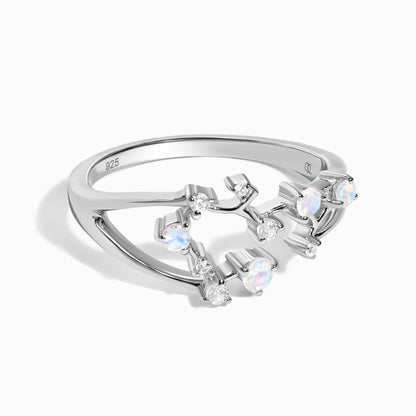 Bague en pierre de lune - Constellation du Sagittaire
