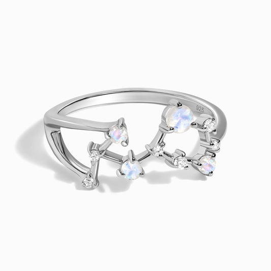 Bague en pierre de lune - Constellation du Scorpion