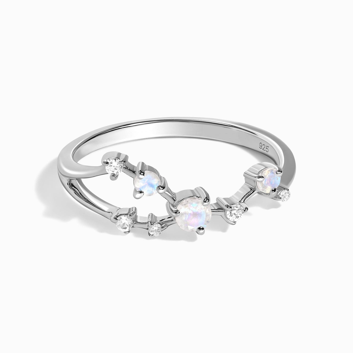 Bague en pierre de lune - Constellation du Taureau
