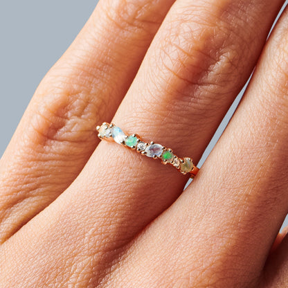 Bague Opale Pierre de Lune - Grace