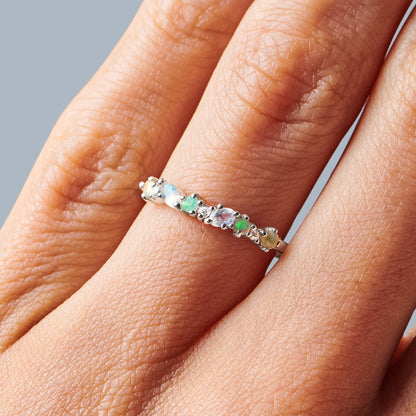 Bague Opale Pierre de Lune - Grace