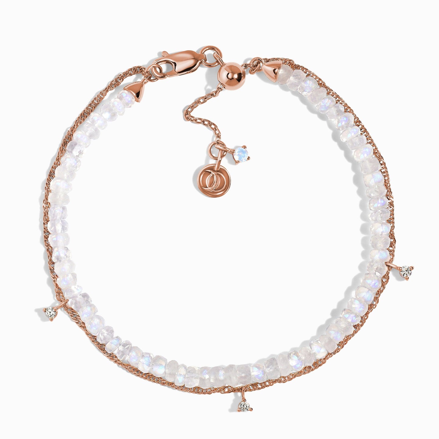 Bracelet en pierre de lune - Bracelet à perles superposées