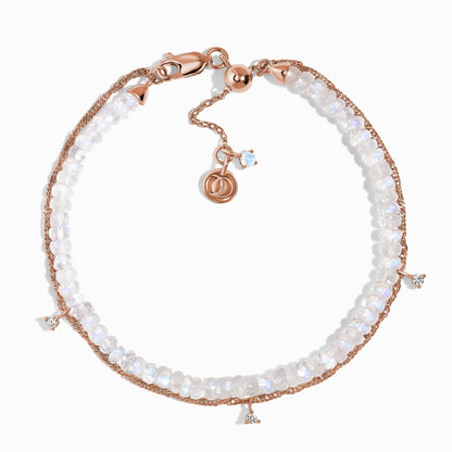 Bracelet en pierre de lune - Bracelet à perles superposées