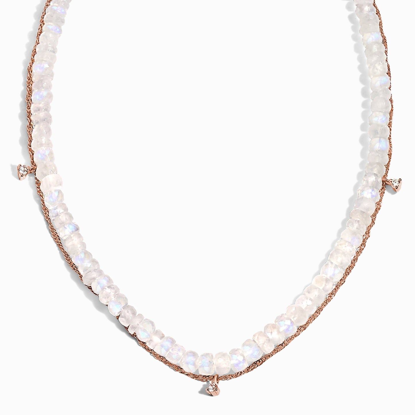 Collier en pierre de lune - Collier de perles superposées