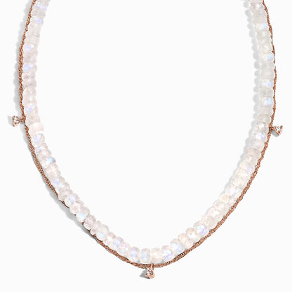 Collier en pierre de lune - Collier de perles superposées