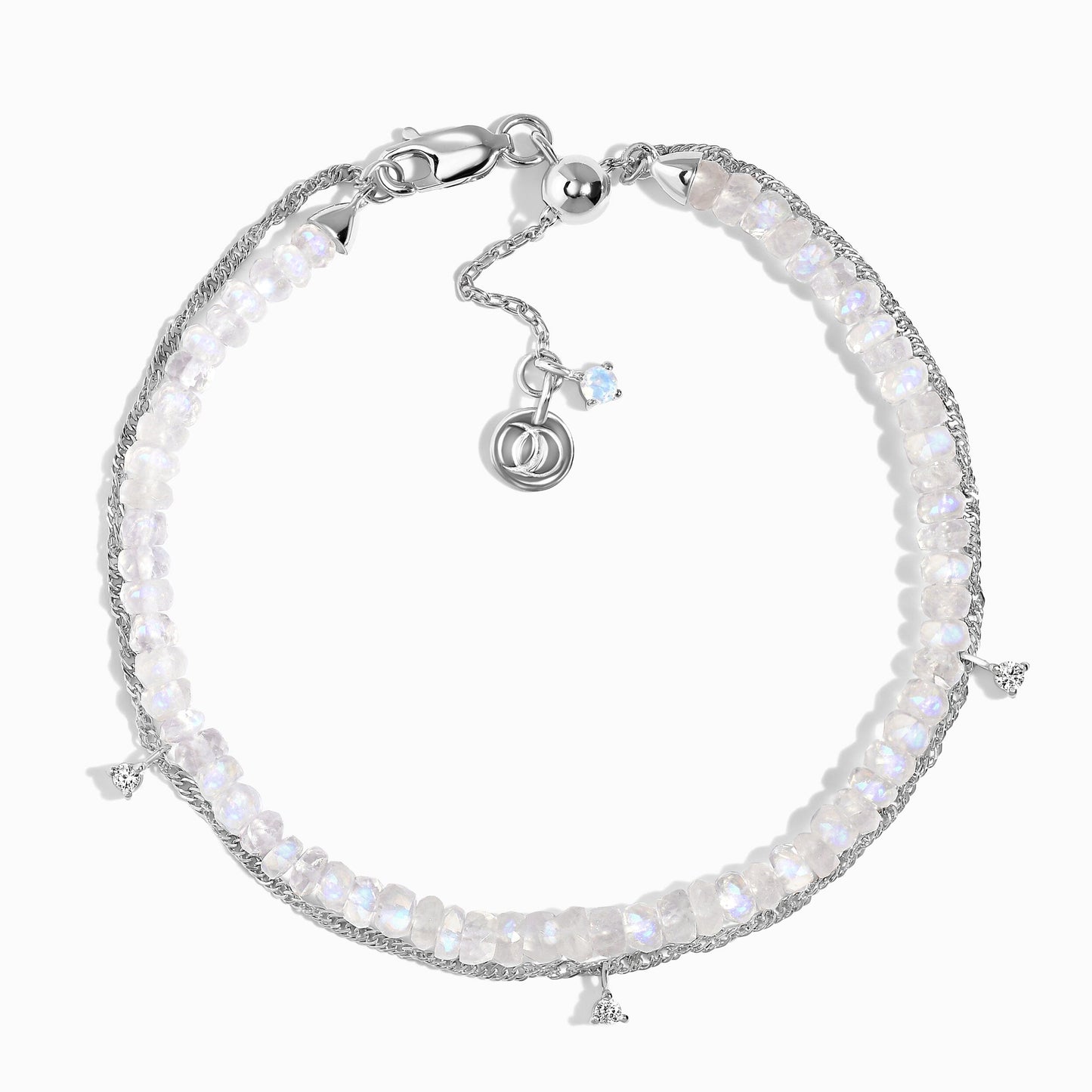 Bracelet en pierre de lune - Bracelet à perles superposées