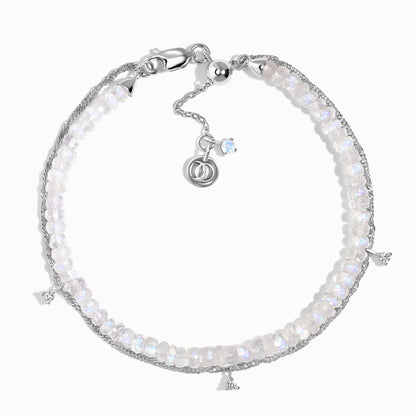 Bracelet en pierre de lune - Bracelet à perles superposées