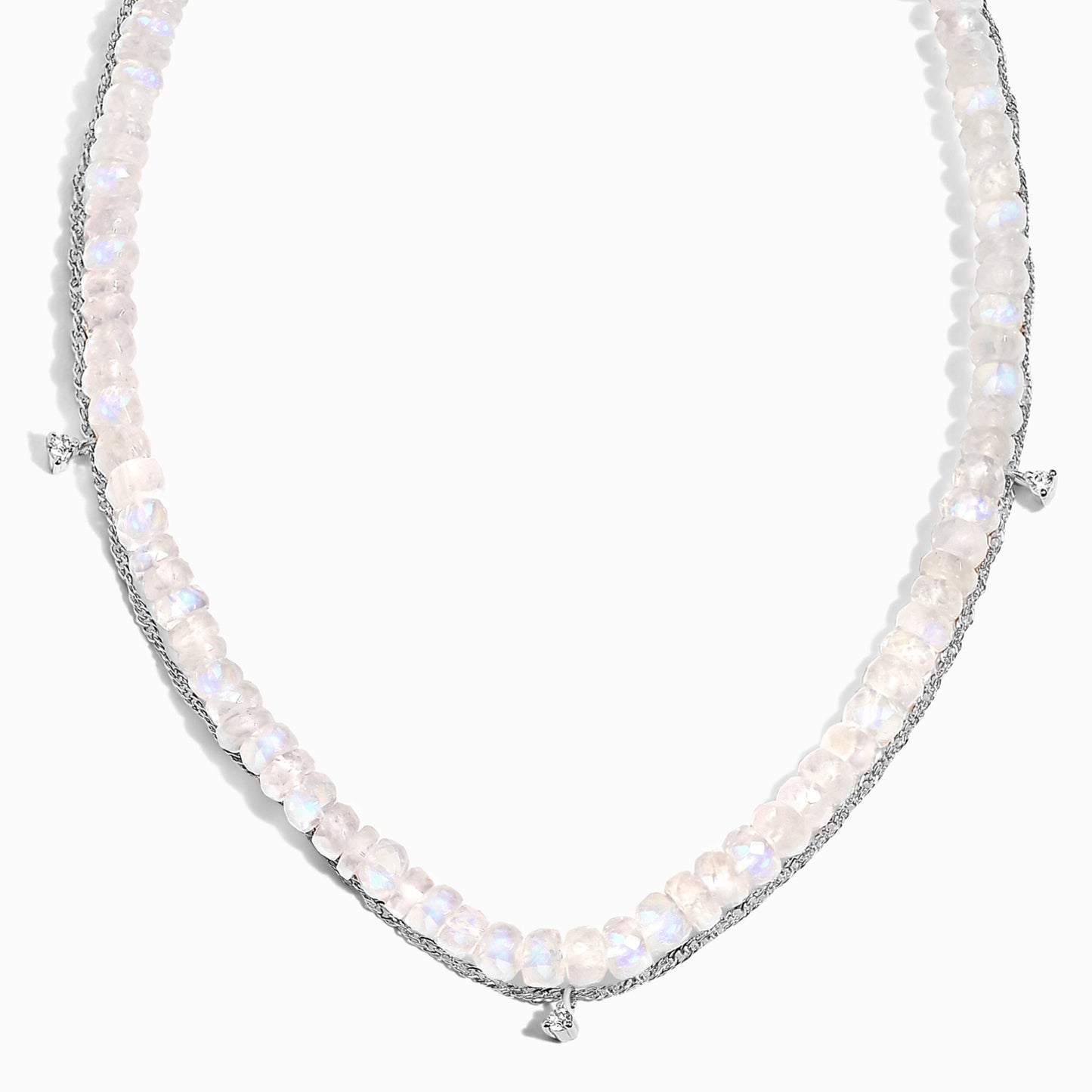 Collier en pierre de lune - Collier de perles superposées