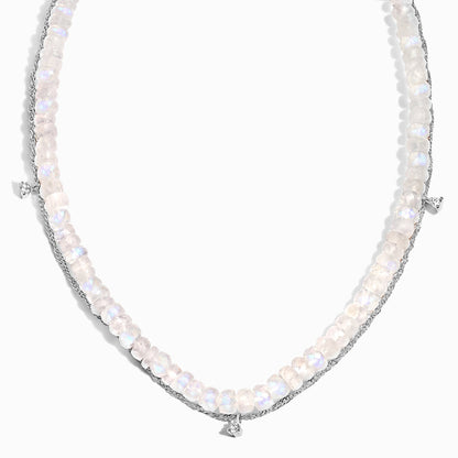 Collier en pierre de lune - Collier de perles superposées