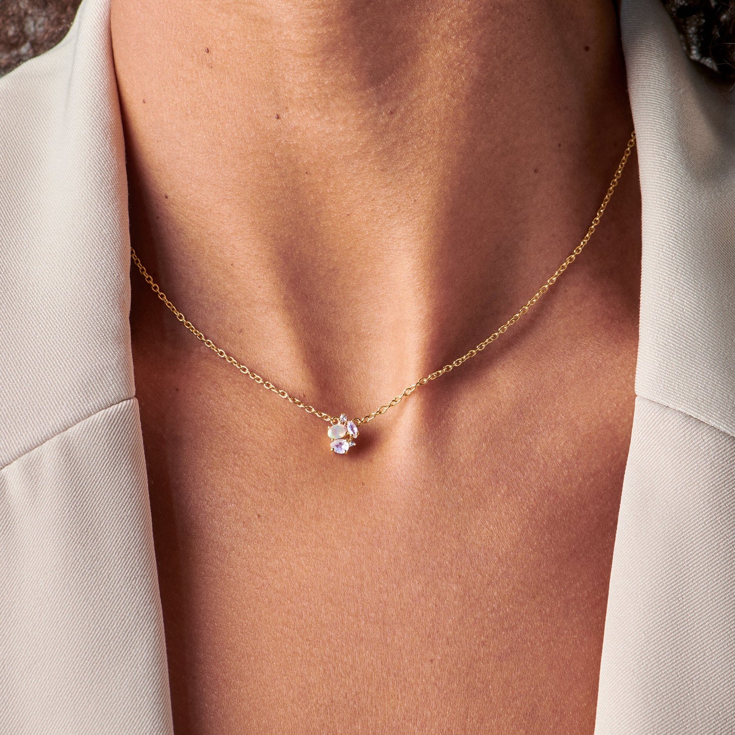 Collier Opale Pierre de Lune - Orion