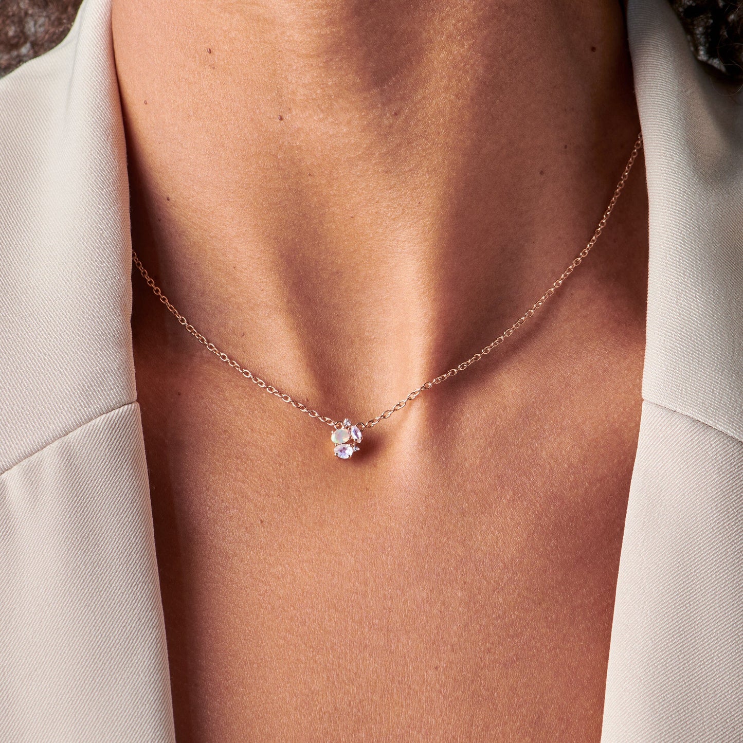 Collier Opale Pierre de Lune - Orion