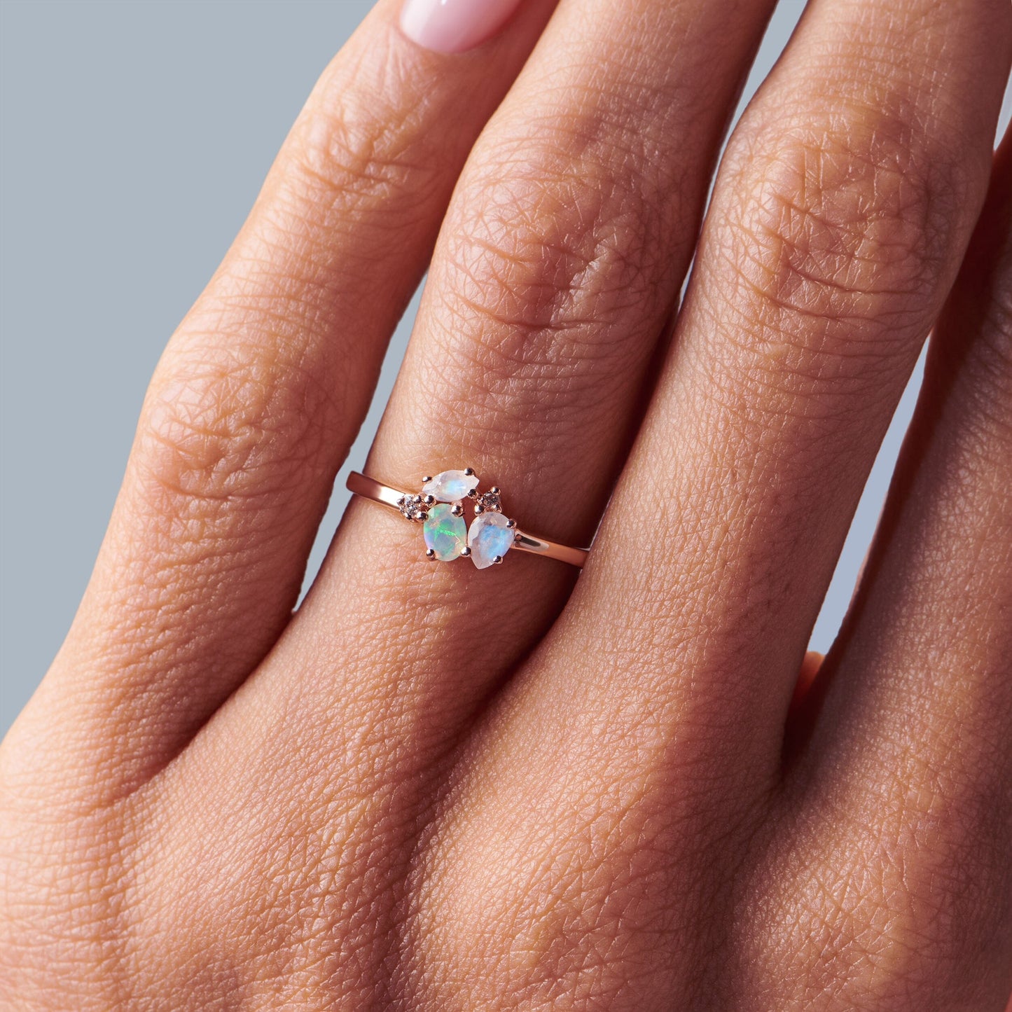 Bague Opale Pierre de Lune - Orion