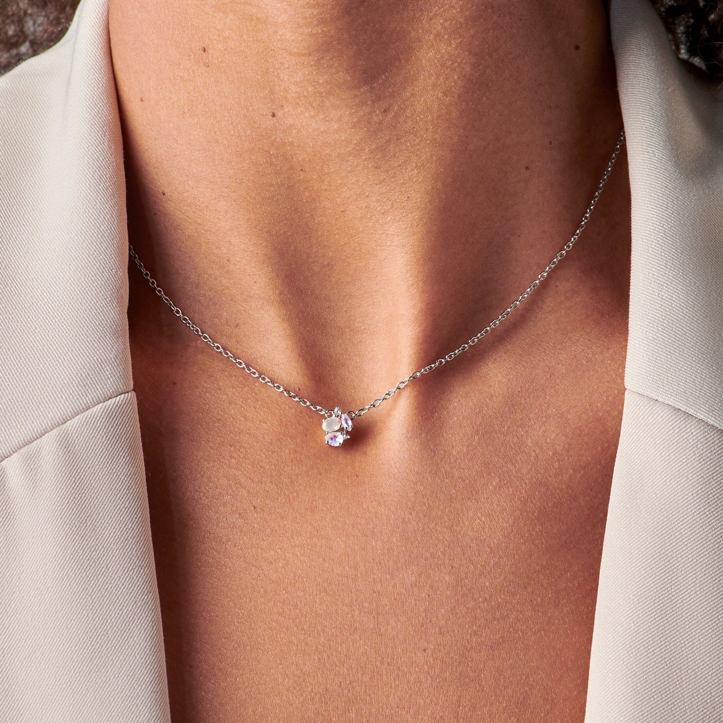 Collier Opale Pierre de Lune - Orion