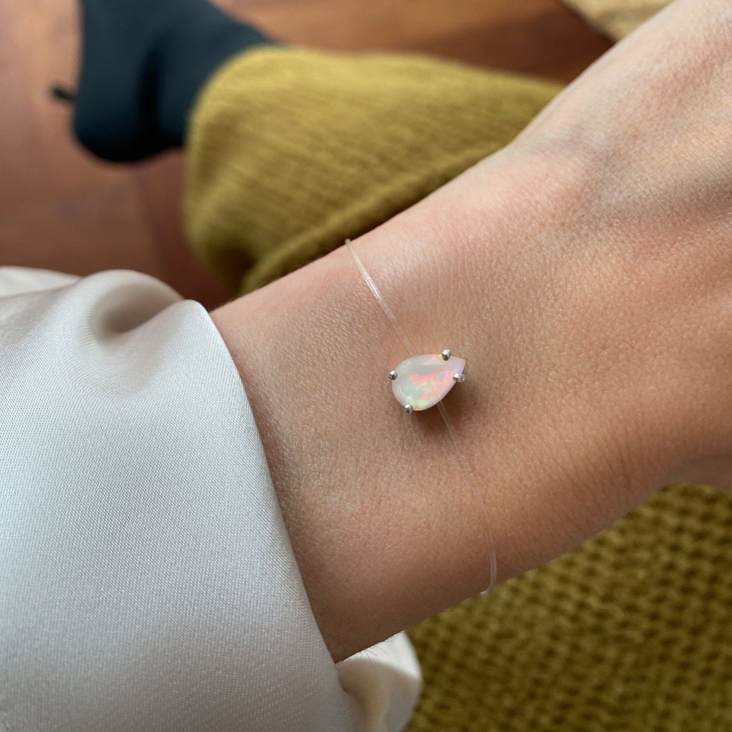Bracelet Opale Floating Sway - Pierre de naissance d'octobre