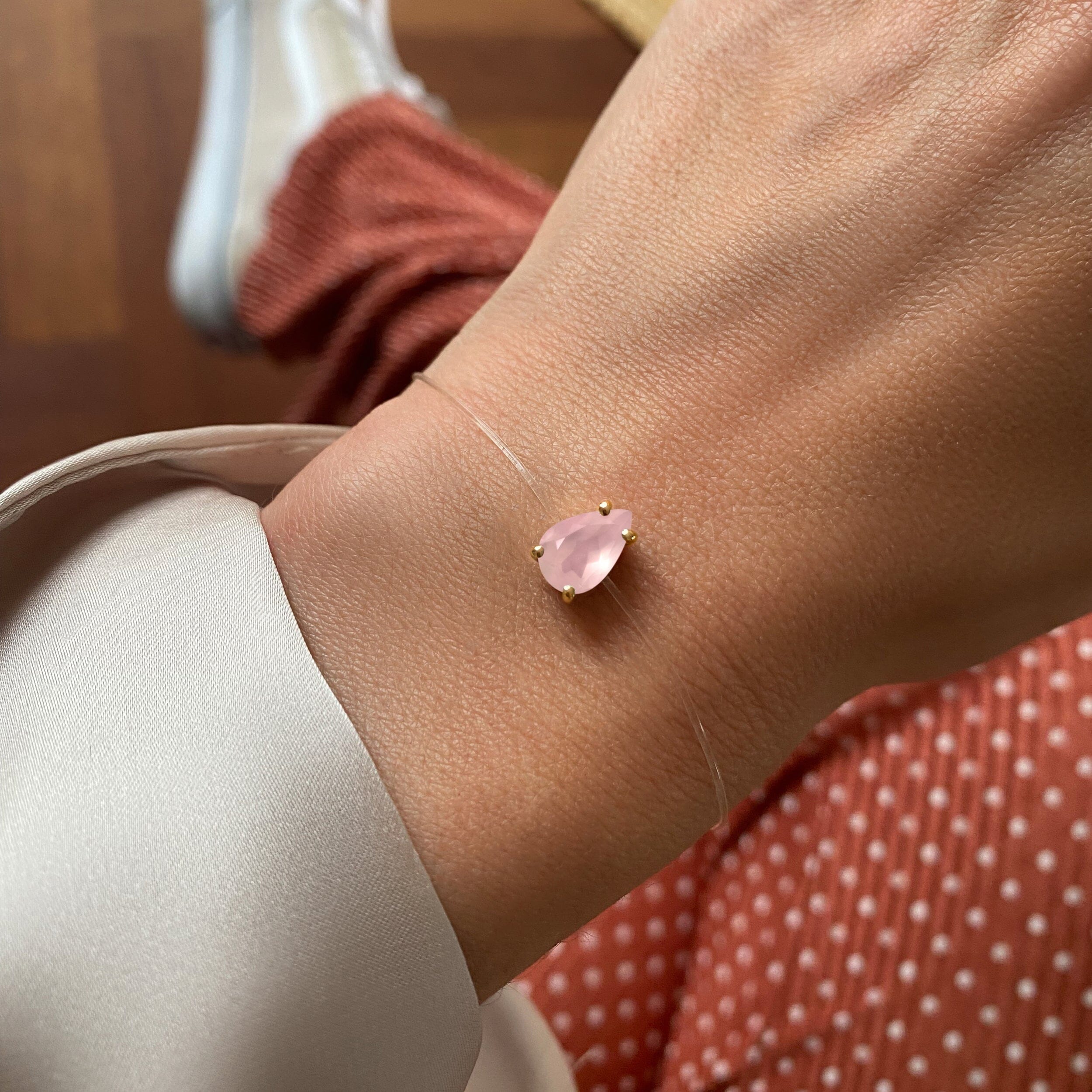 Rose Quartz Bracelet - Floating Sway