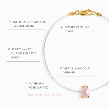 Bracelet en quartz rose - Floating Sway