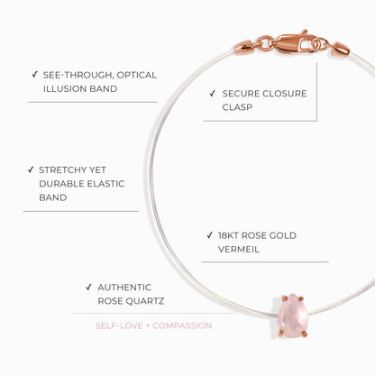 Bracelet en quartz rose - Floating Sway