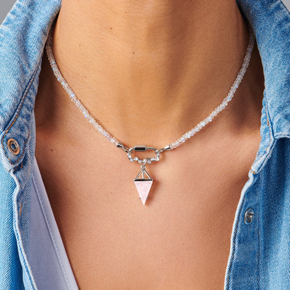 Breloque en quartz rose - Héroïne