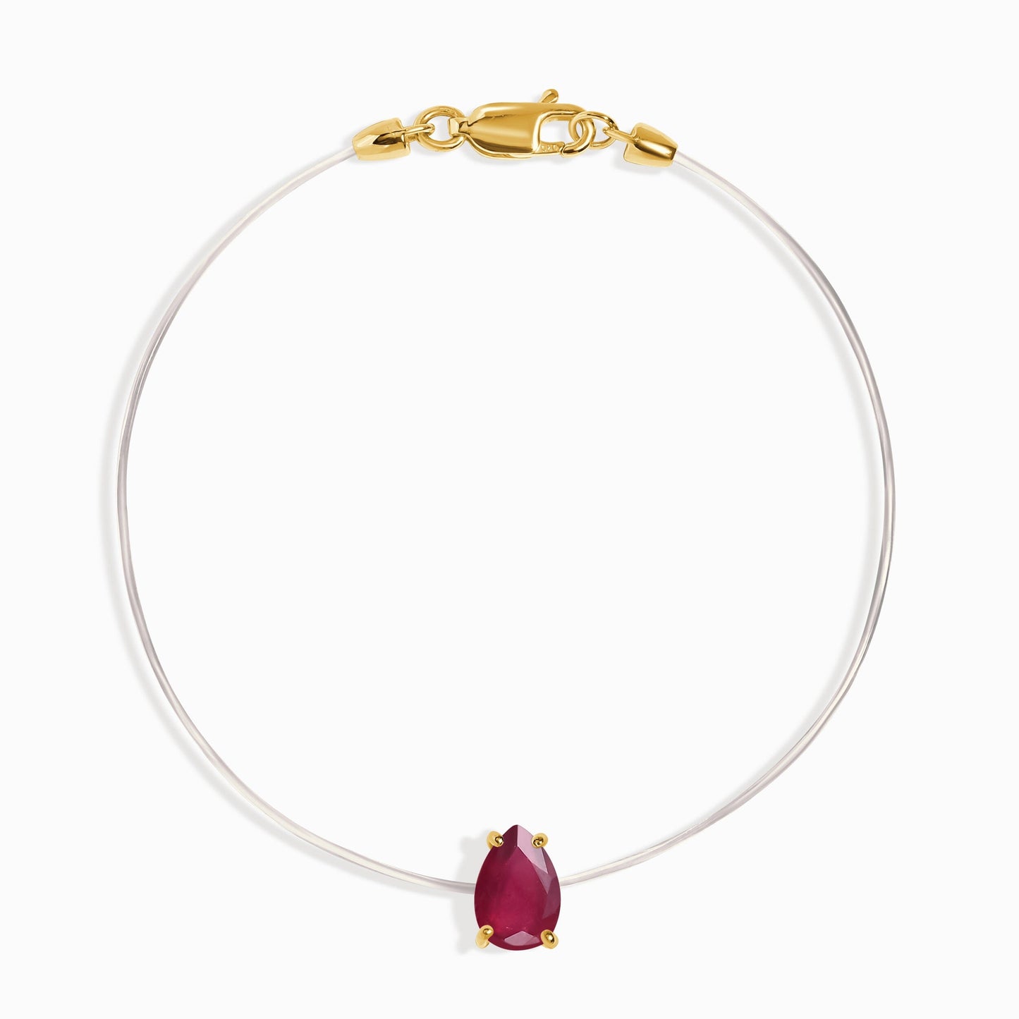 Bracelet Rubis Floating Sway - Pierre de naissance de juillet
