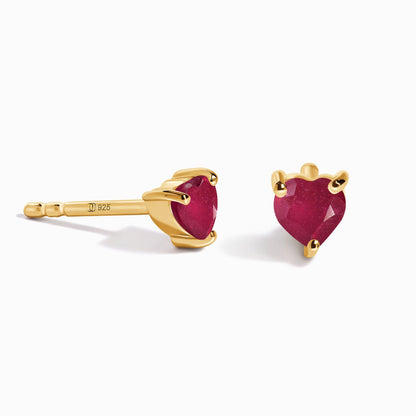 Boucles d'oreilles Rubis - Amour