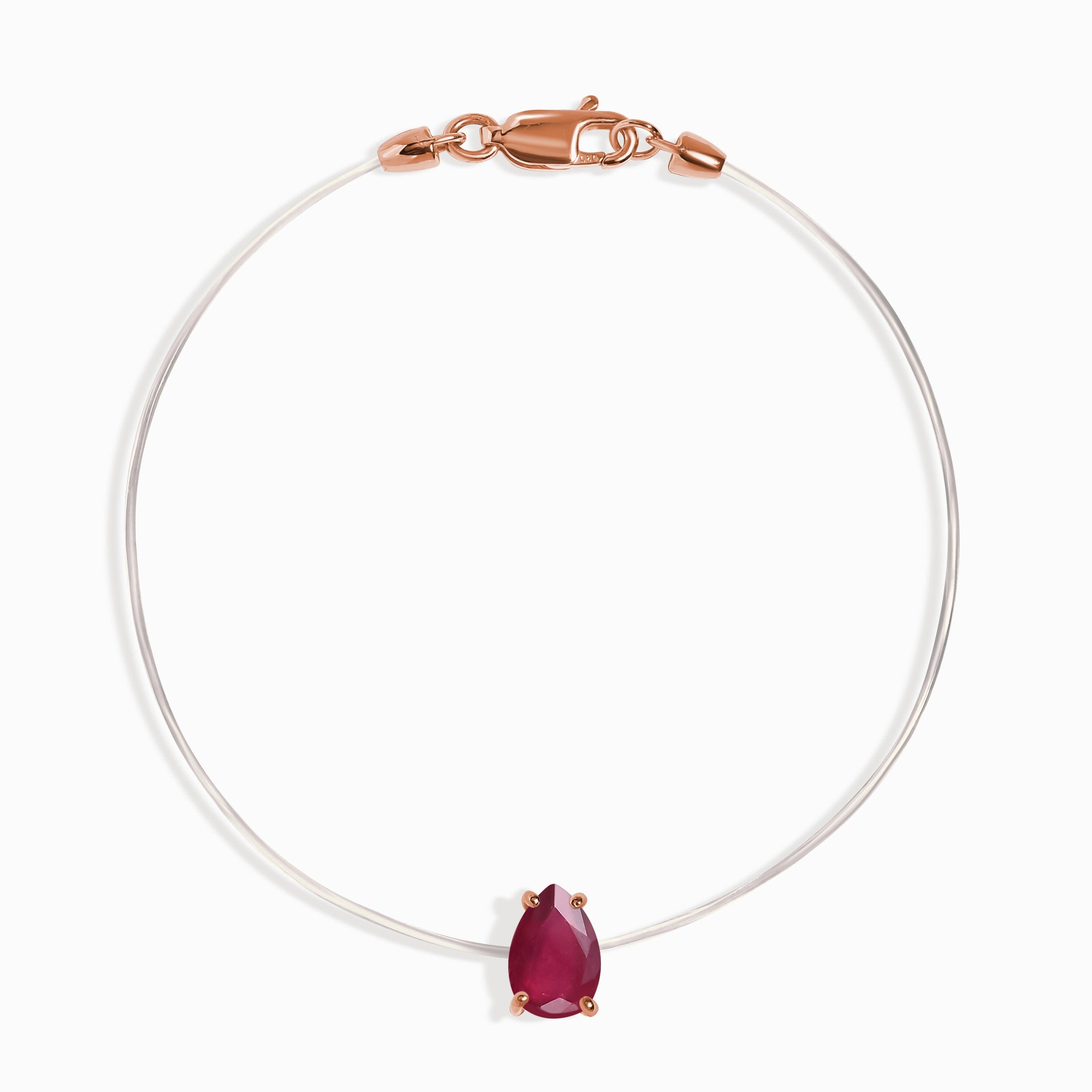 Ruby Bracelet Floating Sway - July Birthstone