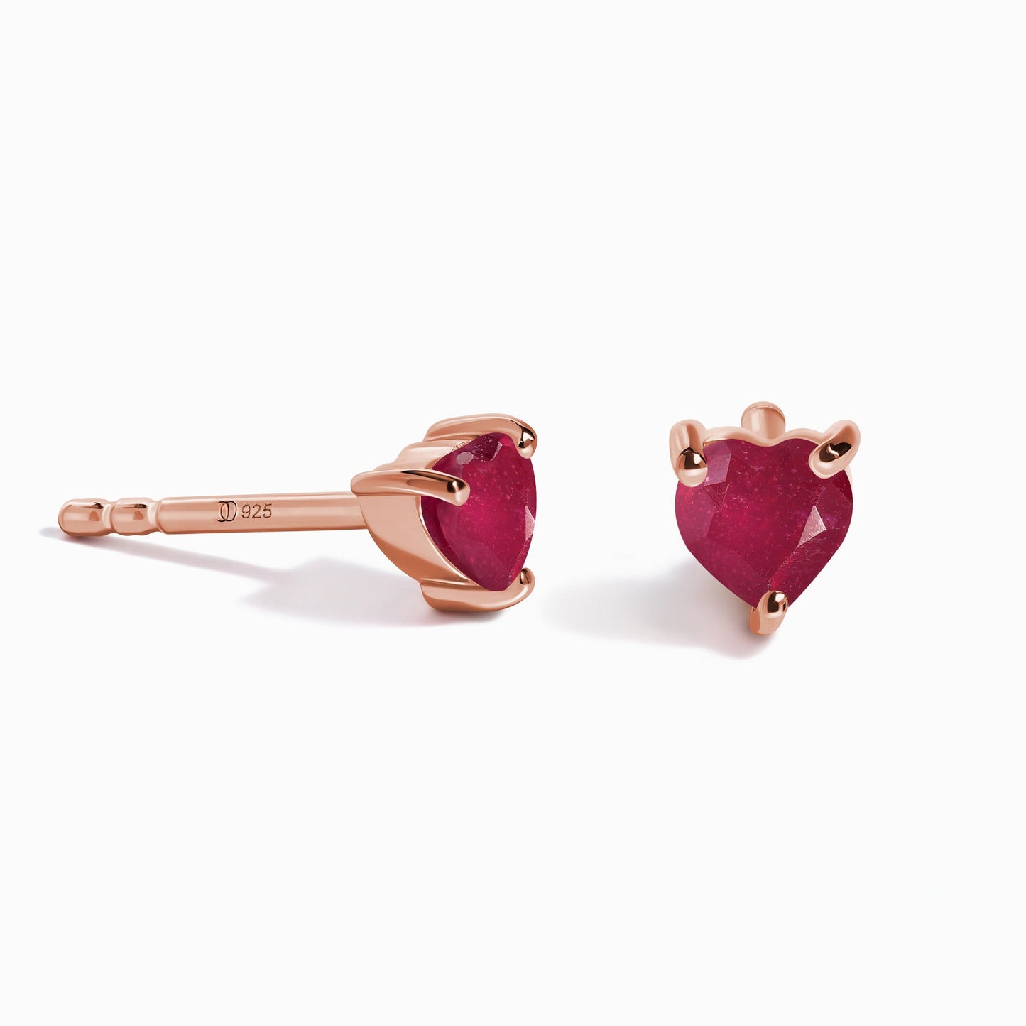 Boucles d'oreilles Rubis - Amour